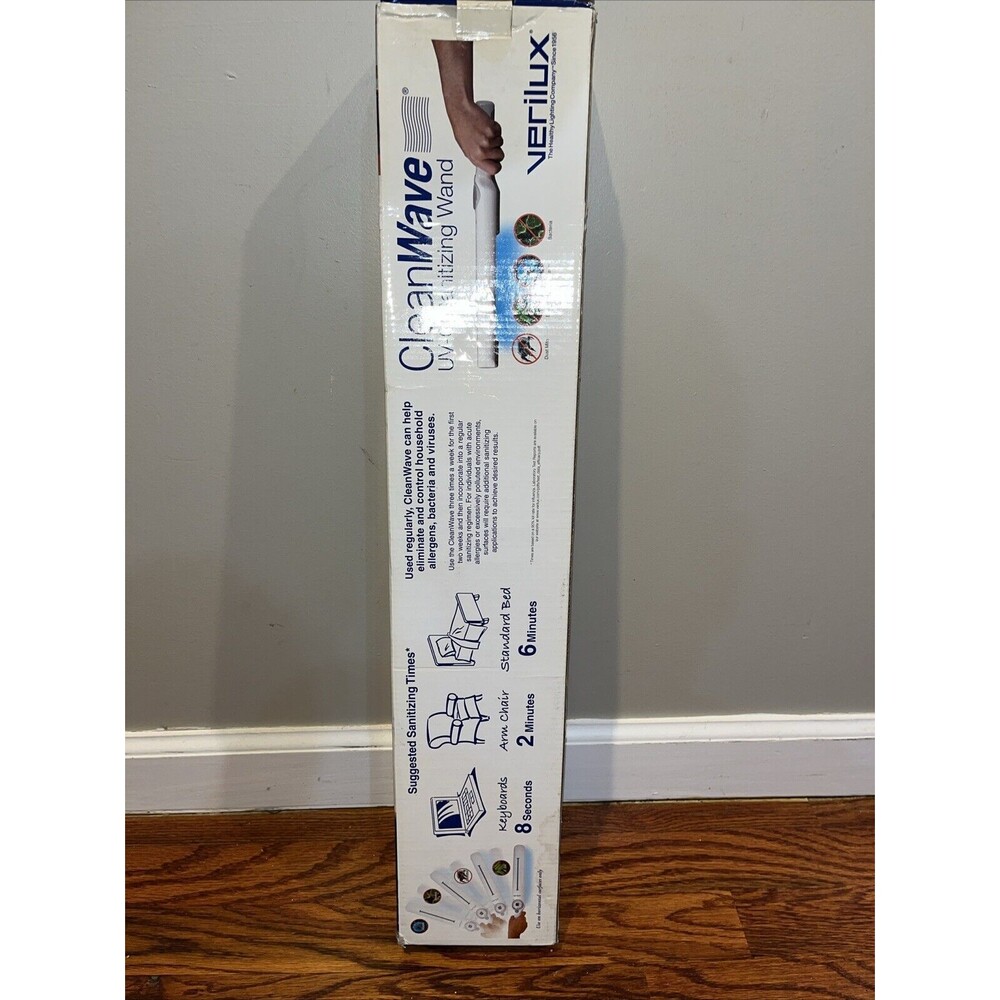 Verilux CLEANWAVE VH01WW4 Rechargeable Sanitizing Wand NEW IN BOX